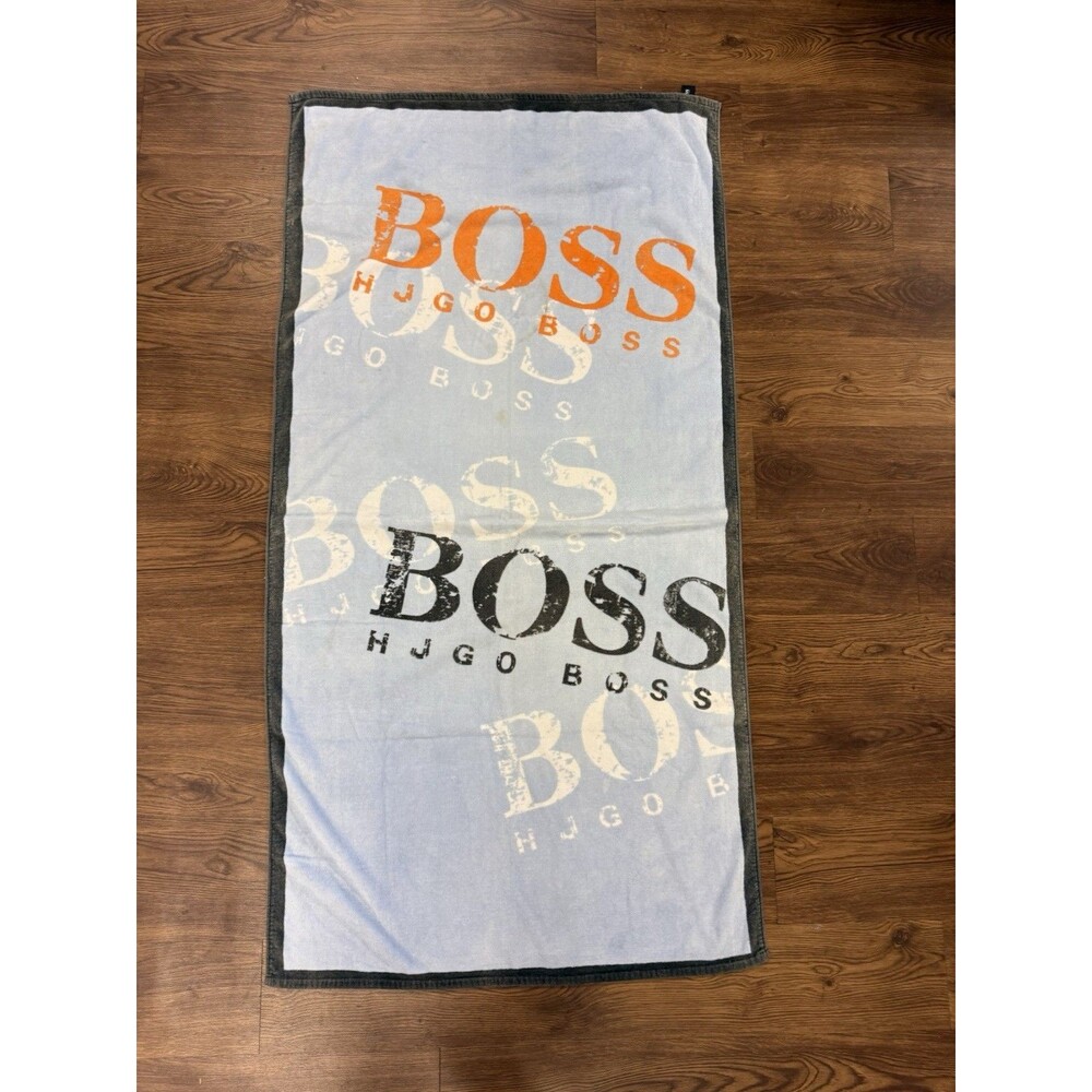 Hugo Boss Adult Multicolor Spell Out Graphic Beach Towel